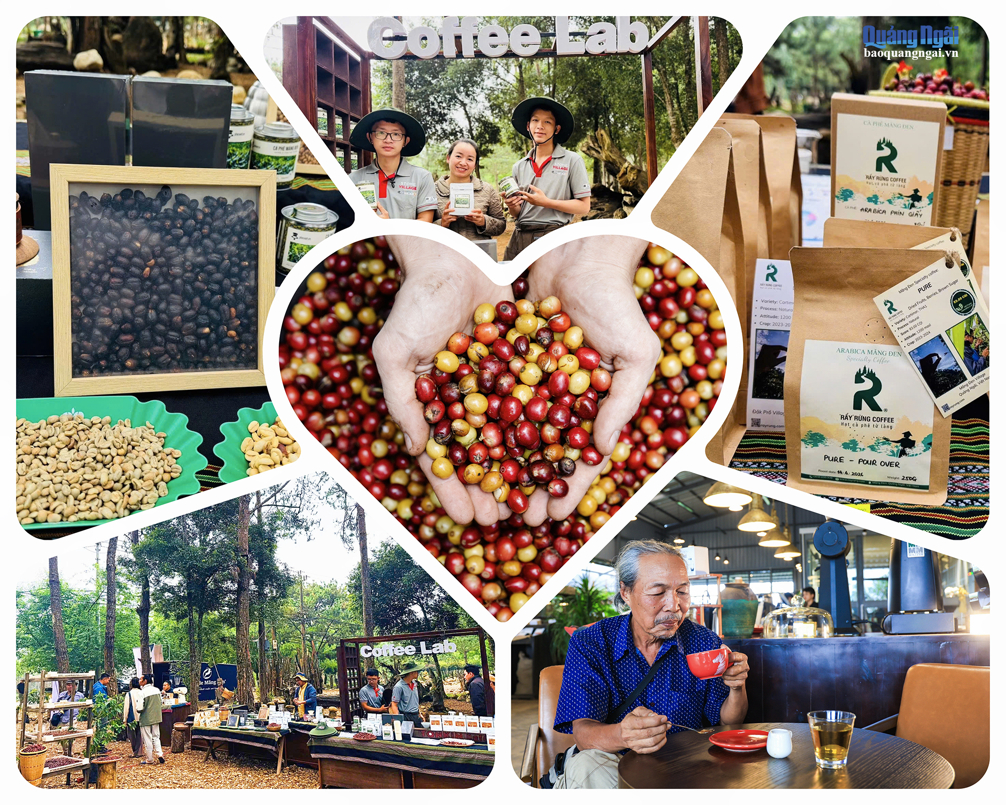 Gian hàng và thương hiệu cà phê đặc sản Măng Đen tại sự kiện Coffee Lab