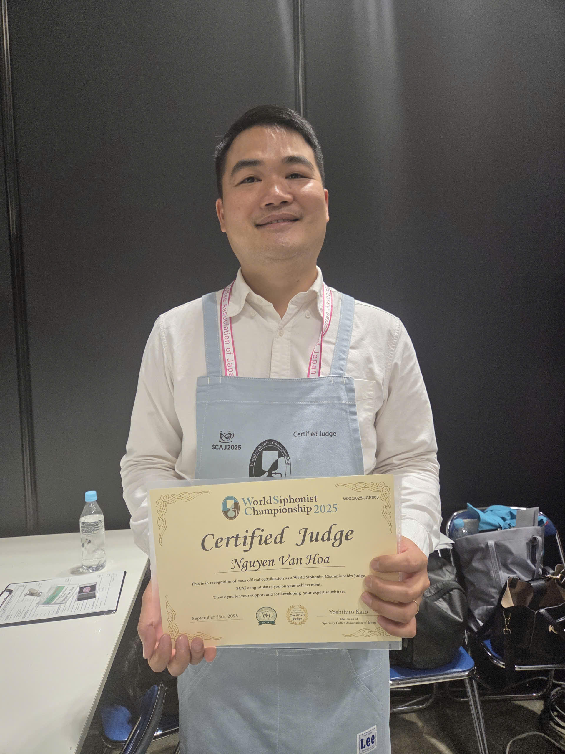 Giảng viên Nguyễn Văn Hòa - Q Instructor, giám khảo Siphon Nhật Bản (World Siphonist Championship 2025)