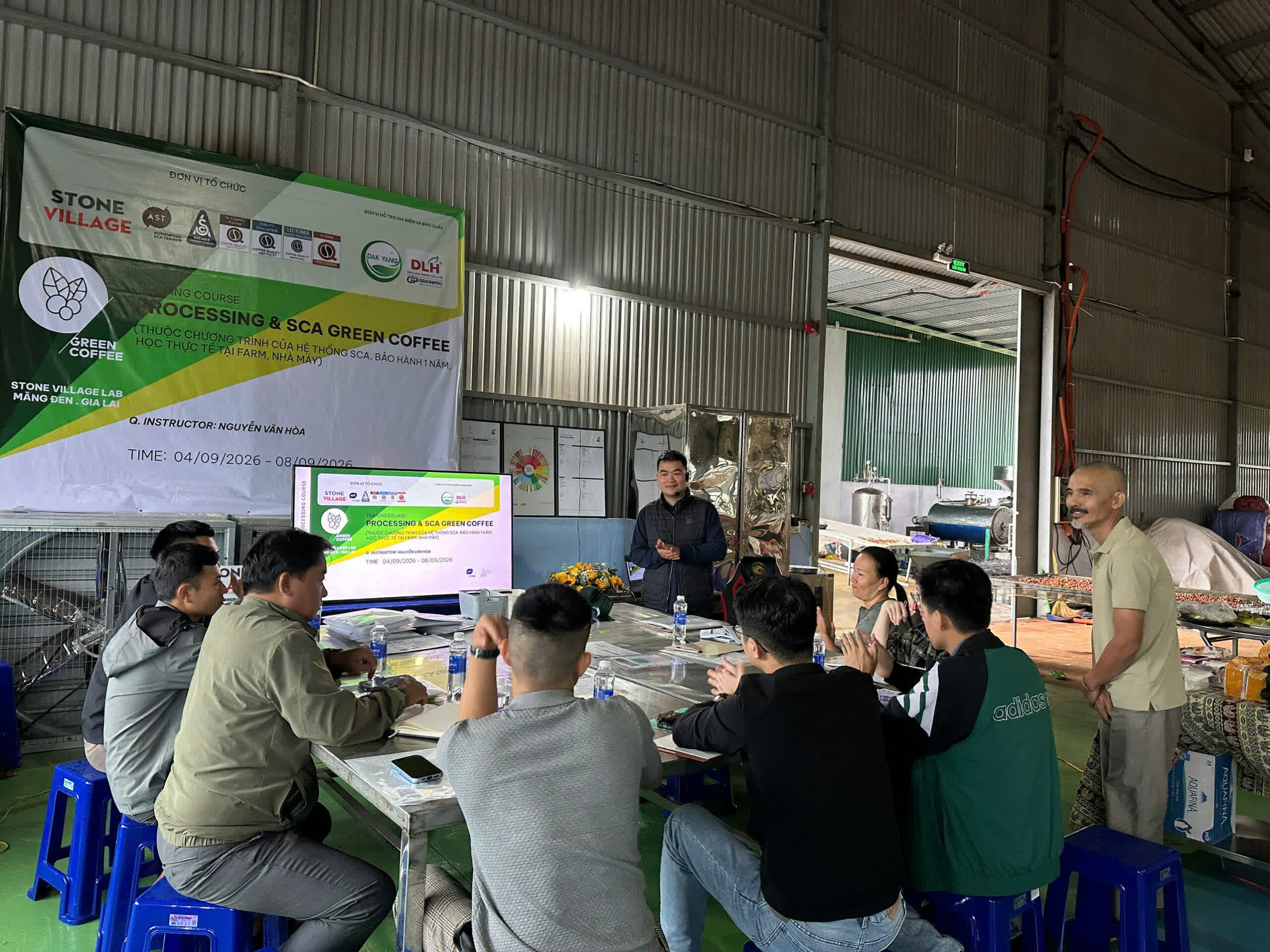 Ngày 1, thứ Sáu 04/09/2026 của khóa Processing và SCA Green Coffee tại HTX Nam Yang, Gia Lai