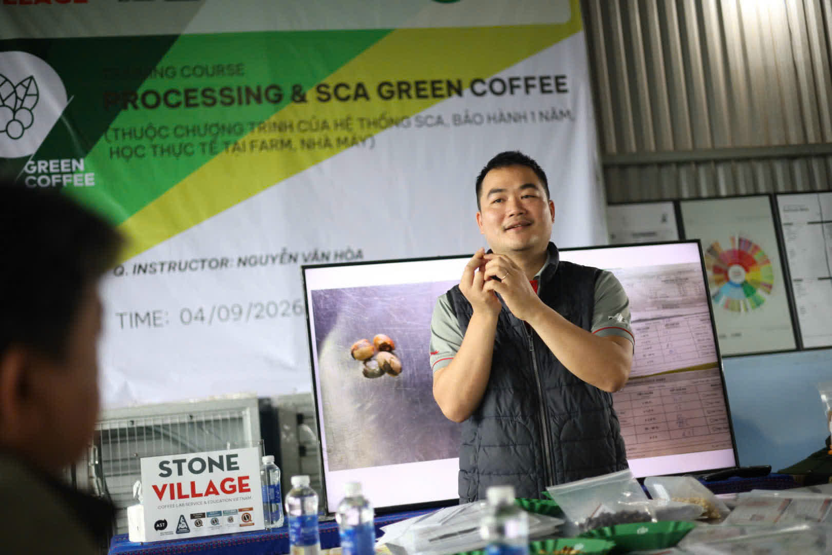 Ngày 2, thứ Bảy 05/09/2026 của khóa Processing và SCA Green Coffee tại HTX Nam Yang, Gia Lai