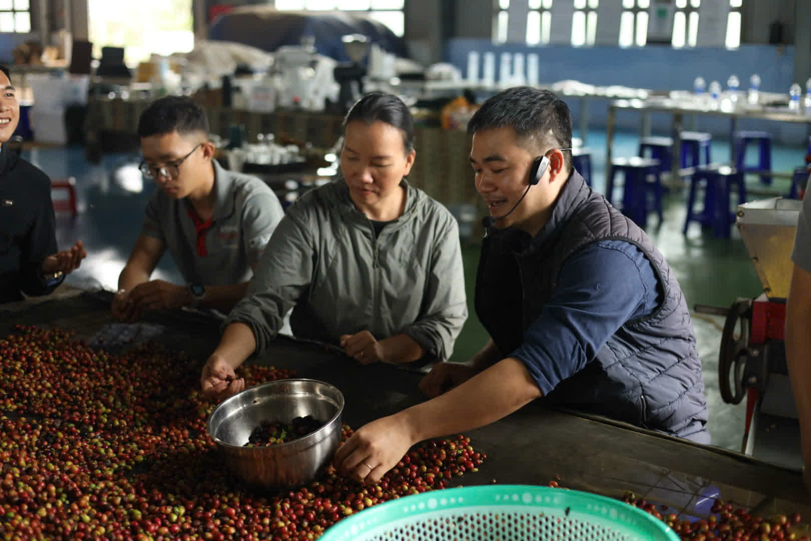 Ngày 2, thứ Bảy 05/09/2026 của khóa Processing và SCA Green Coffee tại HTX Nam Yang, Gia Lai