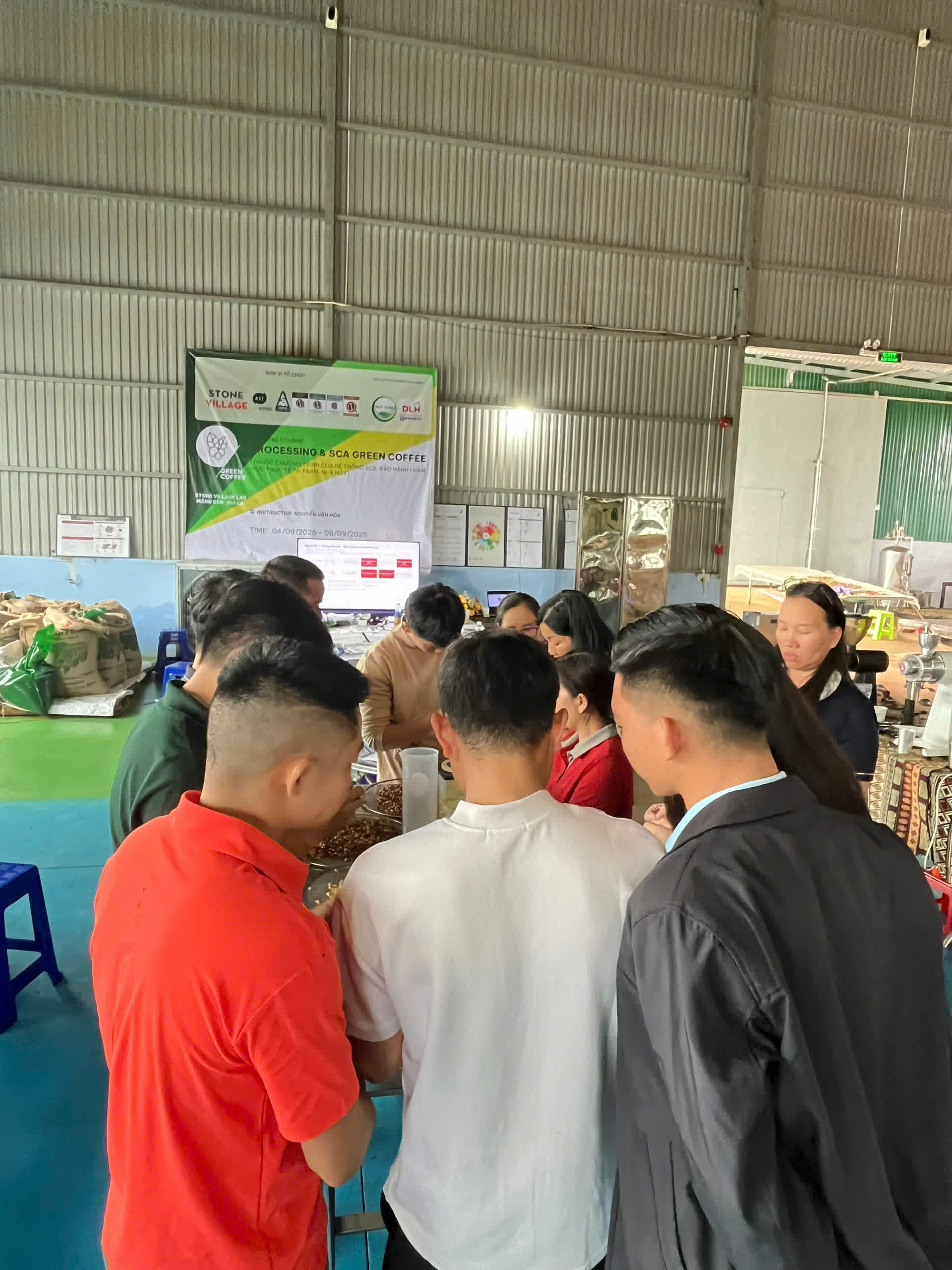 Ngày 3, Chủ nhật 06/09/2026 của khóa Processing và SCA Green Coffee tại HTX Nam Yang, Gia Lai
