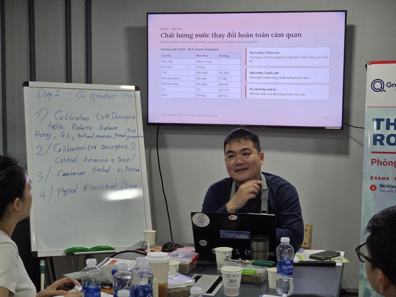 Slide chất lượng nước làm thay đổi kết quả cảm quan