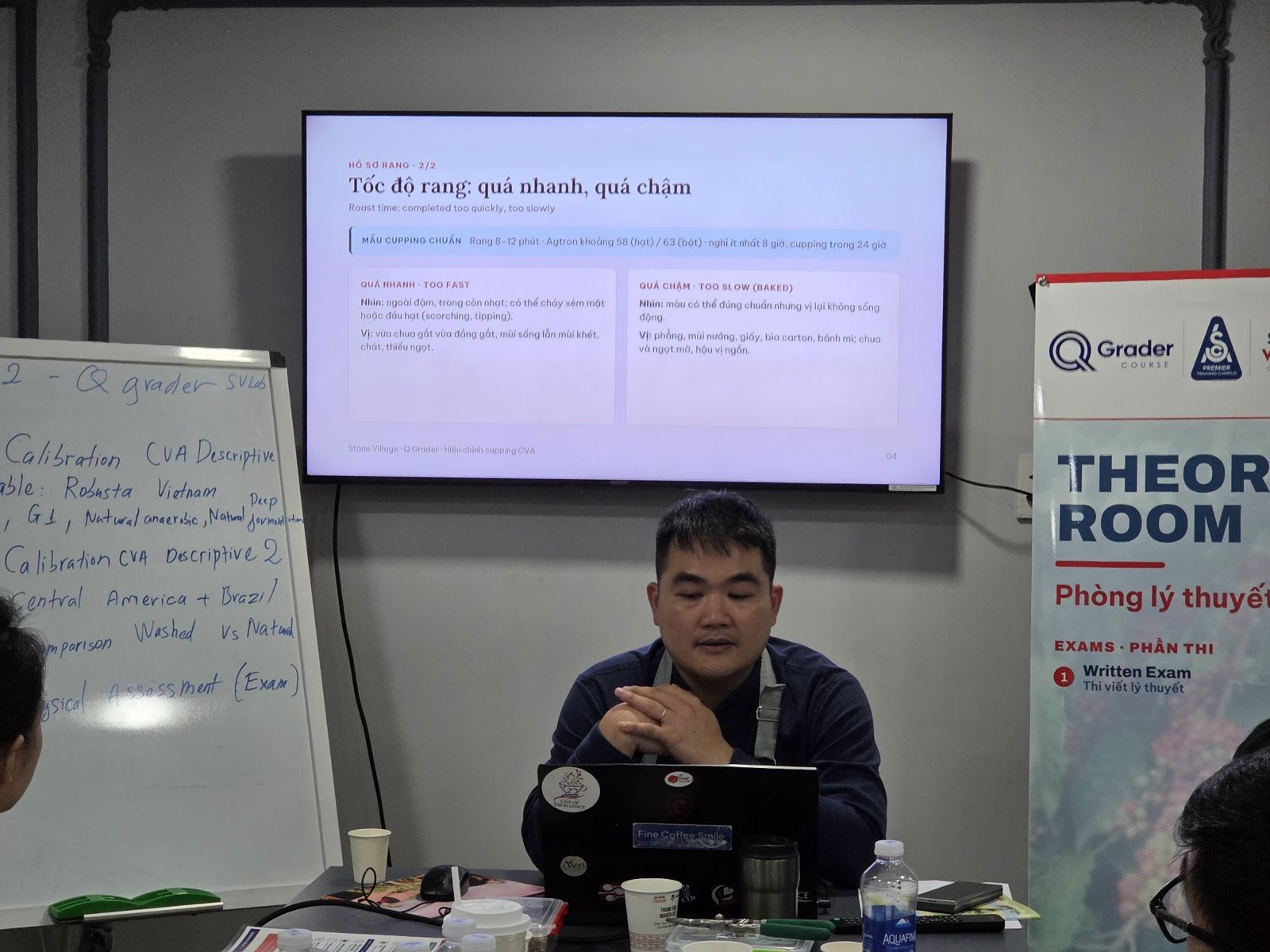 Slide tốc độ rang quá nhanh và quá chậm